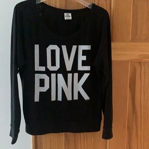 VS PINK black lounge/PJ top